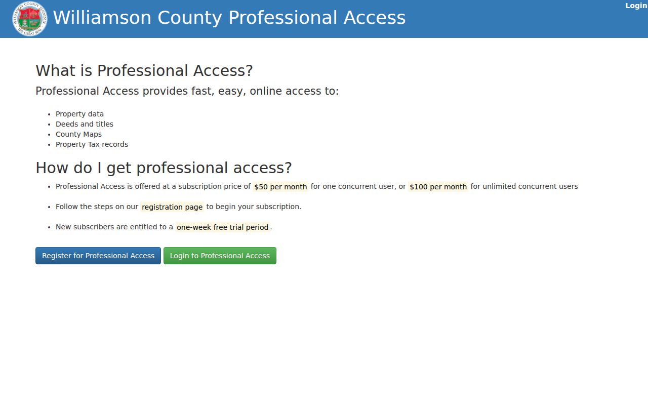 Franklin people search at Williamson County deed ProAccess