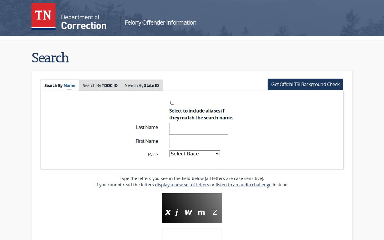 Franklin public records access through the Tennessee FOIL search